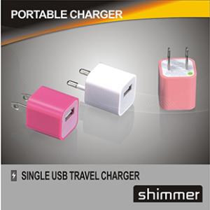 China 3rd-Generation Green Dot. USB Travel Charger for iphone 3G/4G wholesale