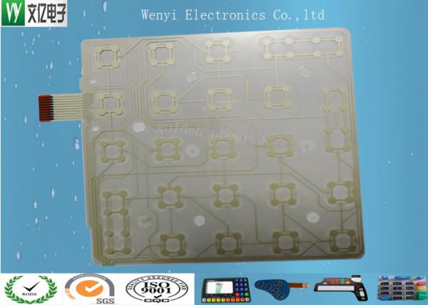Silver Paste Printed Membrane Circuit / 0.1mm Multi Contact Points Flexible Film