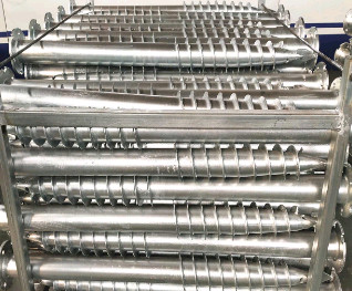 ASTM A153 Screw Pile Anchors Solar Ground Screw 12inch For Pv Mounting