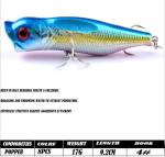 9.20cm 17g Laser Bionic Fishing Bait 3 Plastic Lures Sea Fishing