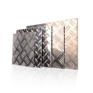 China 3003 Bright Aluminium Five Bar Tread Plate Floor Anti Slippery wholesale