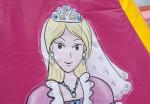 0.55mm PVC Inflatable Princess Bounce Castle With Blower For Child 85kg Weight