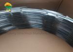 Outdoor Clipped 2.5mm Razor Concertina Barbed Wire Galvanized Steel Antiwear
