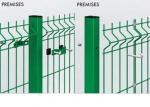 Customized Welded Mesh Security Fencing , Green Pvc Coated Welded Wire Mesh