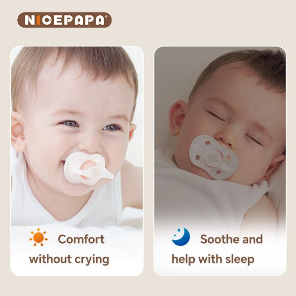 NICEPAPA COMPANION Bpa-Free Pacifier Air Pressure Self-Adjustment 6+ Months With