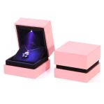 7.4*7.4*6cm Luxury Premium Jewelry Boxes , Recycled Paper Mache Gift Boxes