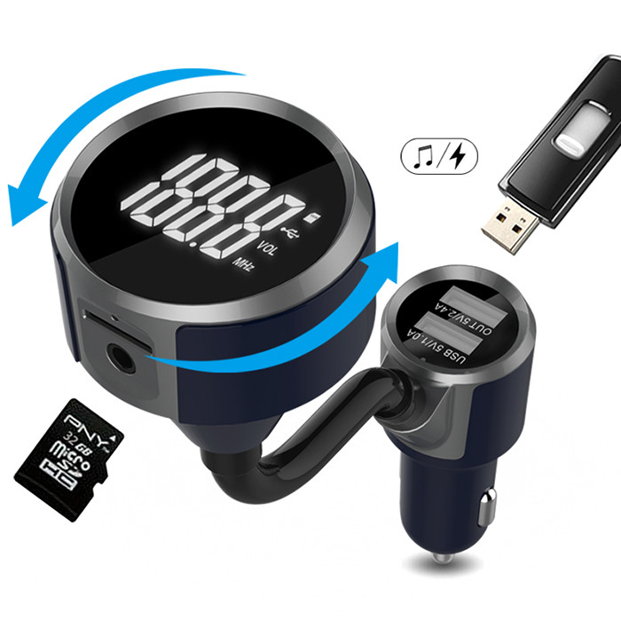 LCD Display Bluetooth Car Charger Transmitter MP3 Player 20Hz - 20Khz
