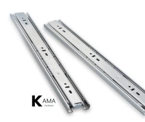 China Full Extension 3 Fold Ball Bearing Drawer Slides 45mm Iron Steel material wholesale