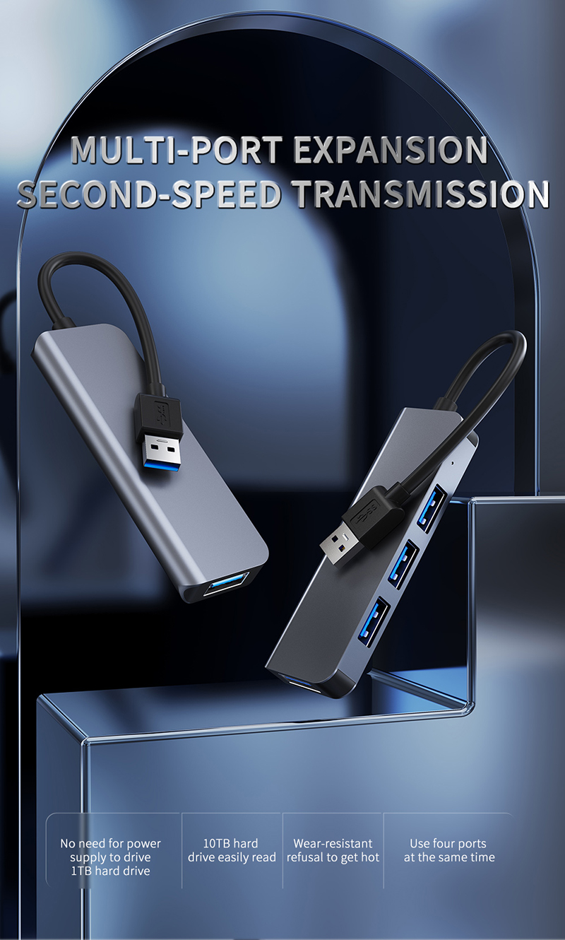 USB 3.0 3x USB 2.0 Female Output Hub 2-4 Port USB 3.0/2.0 Multi Powered Fast Extender