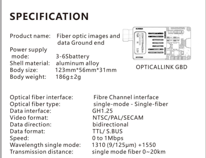 Custom TTL Optical Photo electric Conversion Module Plastic Supports Optimal Racing Drone Parts Dedicated Optical Fiber Drones