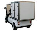 Two Person Street Car Golf Cart , Motorized Utility Cart With Manual Lifted Box