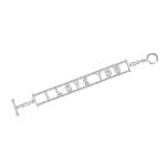 7.05g Hip Hop Bling Bracelets Letter Diamond Couple