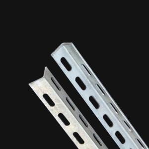 China 30-100mm Slotted Angle Iron 8 Ft With 50-100mm Hole Galvanized Zinc Plated Steel Perforated Slotted Angle wholesale