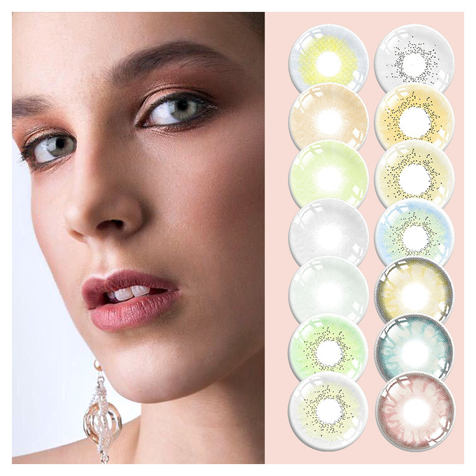OEM Natural Neon Purple Color 14.2 Mm Contact Lenses