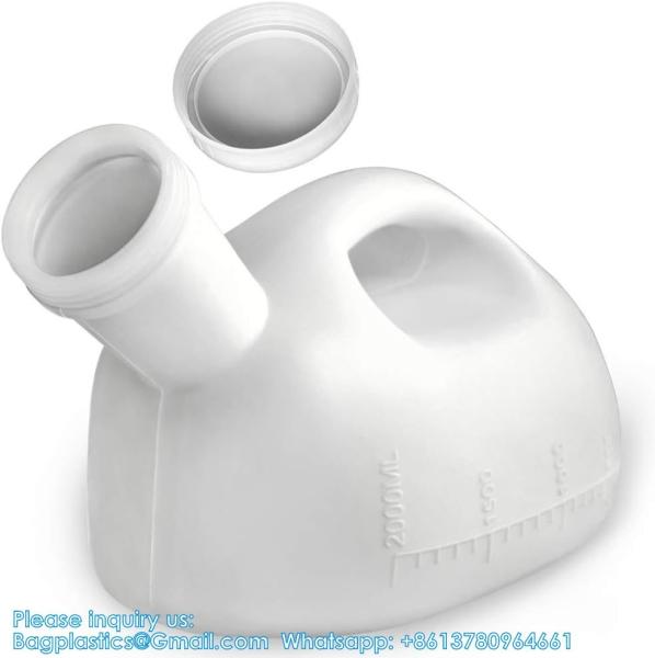 Urinals For Men Portable Male Urinal With Lid 2000 Ml/66 Oz Large Capacity Urine
