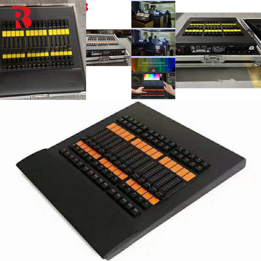 Pro Stage RDM DMX512 Console Moving Head Light Linux System Controller Three Screen