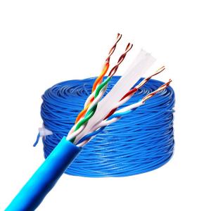China Gold Plated Connector Cat6 Cable Roll 305m Internet Cable Roll CMX Fire Rating wholesale