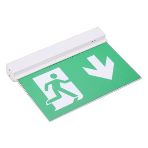China Aluminous Rechargeable Acrylic Plate Double Sided Exit Signs For Emergency wholesale