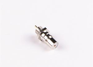 China Nickel Plated 50 Ohm SMB Straight Crimp Electronic RF Plug Push Pull Connector on sale