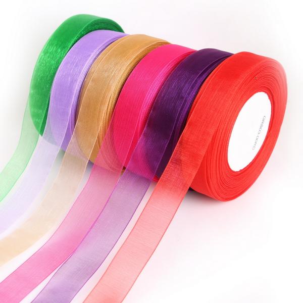 High quality organza ribbon roll craft ribbon