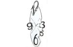 80 * 30 * 3cm Different colors Wrought Iron Wall Clocks CK017