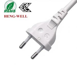 China IEC C7 EU Ac Power Cord , 2.5A 250V 2 Pin ENEC VDE Home Power Cable EU Plug wholesale