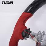 Forged Leather Sports Toyota Carbon Fiber Steering Wheel 350mm OEM ODM