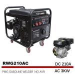 AC 3kw Petrol 210A Manual Metal Arc Welding Equipment 15HP Engine Welding