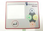 V200 Embossed Button Tactile Membrane Switch With Nickle Plate Metal Dome