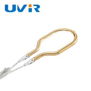 China 200-6000W Power Ring Quartz Infrared Lamps with Customized Gold Coated Single Tube Heating Accessories wholesale