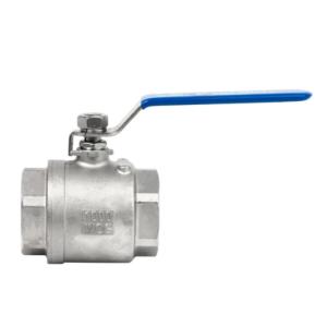 China Steel Handle PVC 2 Piece Ball Valve for Gas Oil Water and Normal Temperature Media wholesale