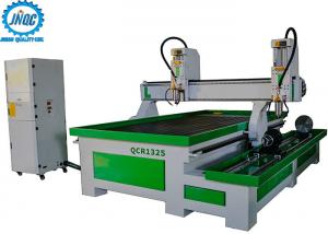China Dual Spindles 4th Axis Rotary Cnc Router Machine With Water Tank For Aluminum Processing on sale