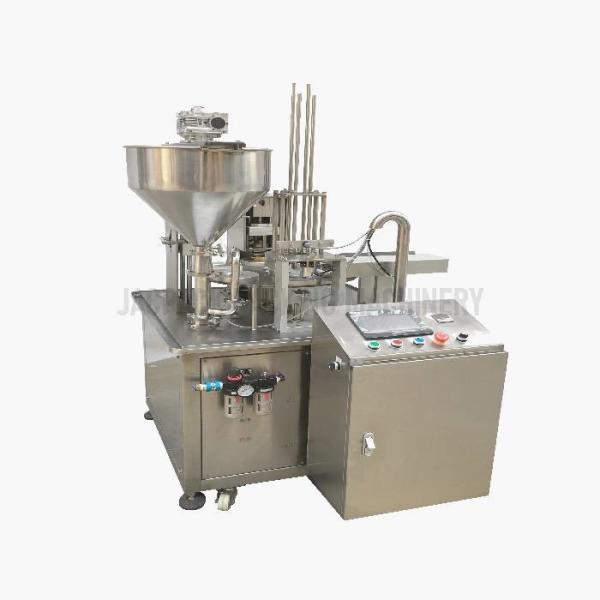 Automated Automatic Tube Filling And Sealing Machine 85℃ Hopper 380V Power