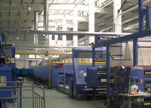 China Open width knits Hot air stenter machine , tension free , simple maintenance wholesale