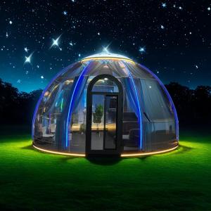 China Luxury Bubble Tent Outdoor Glamping Pod Party Dome Tent Clear PC Resort House For Sale wholesale