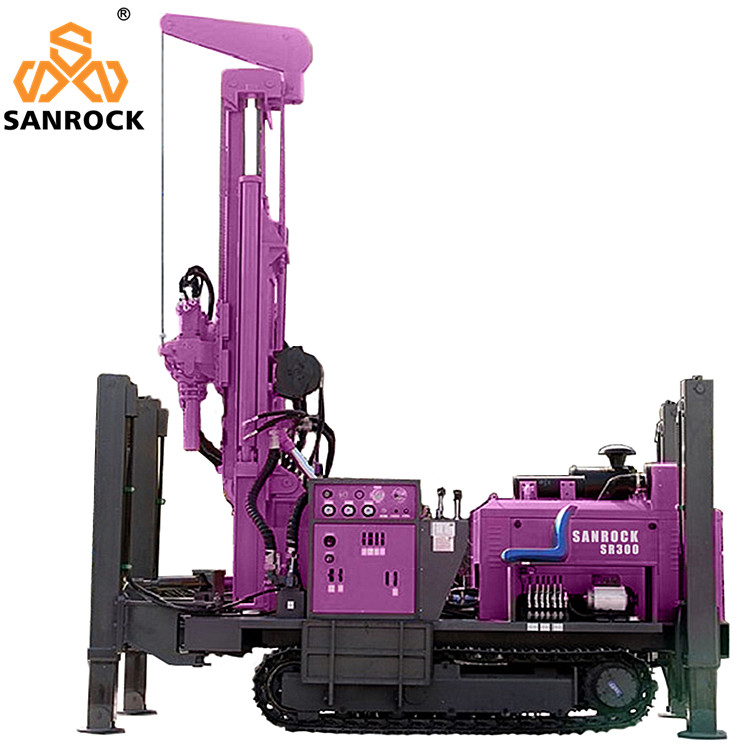 Mobile Water Well Drill Rig Bore Hole Deep 300m Hydraulic Water Well Drilling Machine