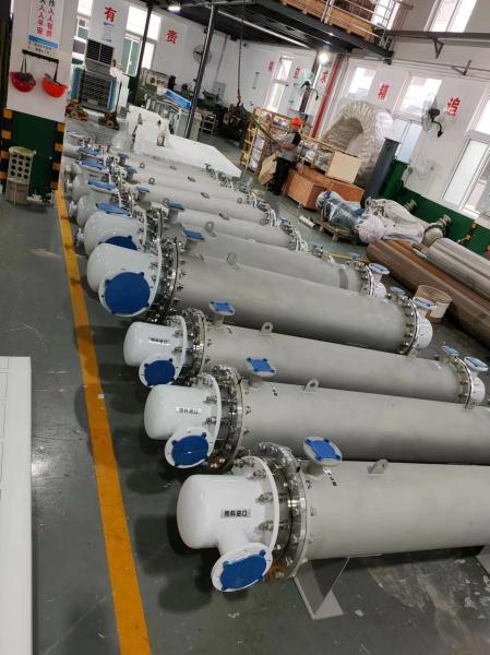 Horizontal or Vertical Installation Teflon Tube Heat Exchanger for Chemical