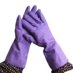 Purple Pvc Household Safety Gloves Latex Glove Fashion High Quality Rubber