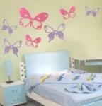 Butterfly Nontoxic PVC Decorative Wall Flower Stickers F023