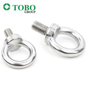 China Din580 Full Threaded 316 304 Stainless Steel Lifting Eye Bolt M5 M6 M8 M10 M12 M14 wholesale
