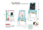 Toddlers Arts And Crafts Toys Magnetic Drawing Boards W / Stand 2 Sides Painting