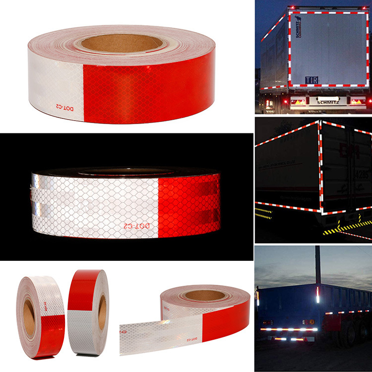 Micro Prismatic DOT-C2 Reflective Tape for Vehicles with 10 Years Durability