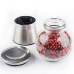 Round Powered Spice 200ml Stainless Steel Salt Grinder