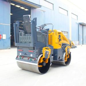 China 0.8ton 0.3ton 2t 0.7ton Ground Road Roller with 35KN Exciting Force Double Drum Roller wholesale