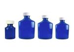 Even Thickness Plastic Liquid Medicine Bottles , 3 OZ Blue Liquid Prescription