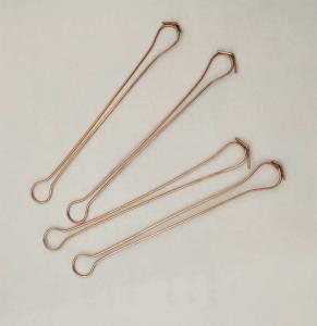 China 160mm Copper Coated Double Wires Twisted Loop Ties wholesale