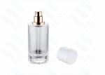 No - Leaking 50ml Perfume Bottle Glass With White Magnetic Perfume Cap