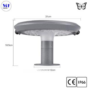 China 6.5W Solar LED Outdoor Wall Street Light 2 Years Warranty IP66 Waterproof Aluminum Grey Color 2900-3200K For Garden wholesale