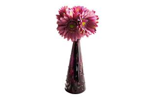 China Unique Decorative Glass Vases , Tall Glass Floor Vases High White Glass wholesale
