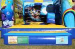 Yellow 0.55 PVC Tarpaulin Spongebob Jumping Castle , Inflatable Bounce House